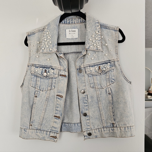 Ci Sono Jackets & Blazers - Ci Sono Denim Vest Size L